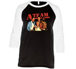The A Team Vintage Raglan Retro Raglan 3/4 Sleeve Shirt The A Team Vintage Raglan Retro Raglan 3/4 Sleeve Shirt