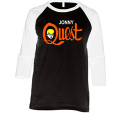 Jonny Quest Tv Cartoon Retro Black Vintage Raglan Retro Raglan 3/4 Sleeve Shirt Jonny Quest Tv Cartoon Retro Black Vintage Raglan Retro Raglan 3/4 Sleeve Shirt