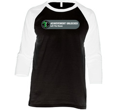 Achievement Unlocked Left The House Gaming Vintage Raglan Retro Raglan 3/4 Sleeve Shirt Achievement Unlocked Left The House Gaming Vintage Raglan Retro Raglan 3/4 Sleeve Shirt