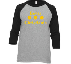 Bevar Christiania Vintage Raglan Retro Raglan 3/4 Sleeve Shirt
