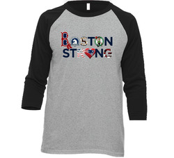 Boston Strong Marathon Vintage Raglan Retro Raglan 3/4 Sleeve Shirt Boston Strong Marathon Vintage Raglan Retro Raglan 3/4 Sleeve Shirt