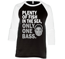 Only One Bass Tee Vintage Raglan Retro Raglan 3/4 Sleeve Shirt Only One Bass Tee Vintage Raglan Retro Raglan 3/4 Sleeve Shirt