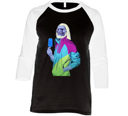 Game Of Thrones White Walker With Popsicle Cool Vintage Raglan Retro Raglan 3/4 Sleeve Shirt Game Of Thrones White Walker With Popsicle Cool Vintage Raglan Retro Raglan 3/4 Sleeve Shirt