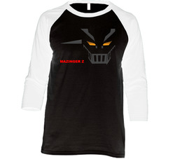 Black Mazinger Z Vintage Raglan Retro Raglan 3/4 Sleeve Shirt Black Mazinger Z Vintage Raglan Retro Raglan 3/4 Sleeve Shirt