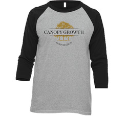 Canopy Growth Corp Cannabis Weed Marijuana Stoner Company Logo Fan Vintage Raglan Retro Raglan 3/4 Sleeve Shirt Canopy Growth Corp Cannabis Weed Marijuana Stoner Company Logo Fan Vintage Raglan Retro Raglan 3/4 Sleeve Shirt