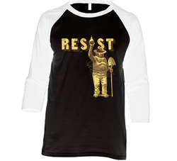 Smokey Bears Says Resist Vintage Raglan Retro Raglan 3/4 Sleeve Shirt Smokey Bears Says Resist Vintage Raglan Retro Raglan 3/4 Sleeve Shirt