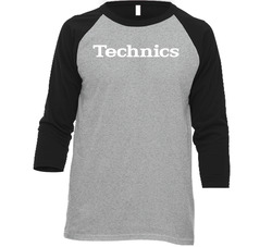 Tech Red Vintage Raglan Retro Raglan 3/4 Sleeve Shirt