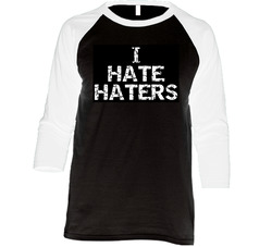 I Hate Haters Mayweather Floyd Boxing Vintage Raglan Retro Raglan 3/4 Sleeve Shirt I Hate Haters Mayweather Floyd Boxing Vintage Raglan Retro Raglan 3/4 Sleeve Shirt