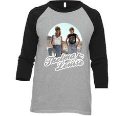 Thelma And Louise Vintage Raglan Retro Raglan 3/4 Sleeve Shirt Thelma And Louise Vintage Raglan Retro Raglan 3/4 Sleeve Shirt