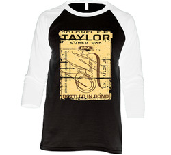 Colonel E H Taylor Bourbon Alcohol Drinking Gift Distressed Look Vintage Raglan Retro Raglan 3/4 Sleeve Shirt Colonel E H Taylor Bourbon Alcohol Drinking Gift Distressed Look Vintage Raglan Retro Raglan 3/4 Sleeve Shirt