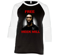Free Meek Mill Meek Mill Mmg Vmas Vintage Raglan Retro Raglan 3/4 Sleeve Shirt Free Meek Mill Meek Mill Mmg Vmas Vintage Raglan Retro Raglan 3/4 Sleeve Shirt