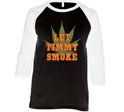 Tim Lincecum Let Timmy Smoke San Fransisco Vintage Raglan Retro Raglan 3/4 Sleeve Shirt Tim Lincecum Let Timmy Smoke San Fransisco Vintage Raglan Retro Raglan 3/4 Sleeve Shirt