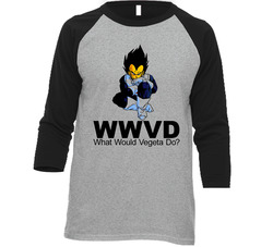 Vegeta Wwvd Vintage Raglan Retro Raglan 3/4 Sleeve Shirt Vegeta Wwvd Vintage Raglan Retro Raglan 3/4 Sleeve Shirt