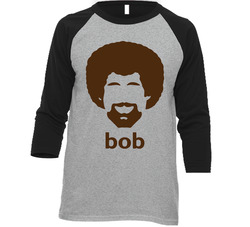 Bob Ross Painter Retro T Vintage Raglan Retro Raglan 3/4 Sleeve Shirt Bob Ross Painter Retro T Vintage Raglan Retro Raglan 3/4 Sleeve Shirt