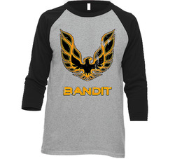 Smokey And The Bandit Retro Eagle Vintage Raglan Retro Raglan 3/4 Sleeve Shirt Smokey And The Bandit Retro Eagle Vintage Raglan Retro Raglan 3/4 Sleeve Shirt