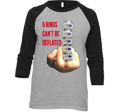 5 Rings Can't Be Deflated Tom Brady New England Patriots Super Bowl Goat Vintage Raglan Retro Raglan 3/4 Sleeve Shirt 5 Rings Can't Be Deflated Tom Brady New England Patriots Super Bowl Goat Vintage Raglan Retro Raglan 3/4 Sleeve Shirt