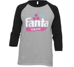 Fanta Grape Fun The Spectacular Now Popular Movie Vintage Raglan Retro Raglan 3/4 Sleeve Shirt Fanta Grape Fun The Spectacular Now Popular Movie Vintage Raglan Retro Raglan 3/4 Sleeve Shirt
