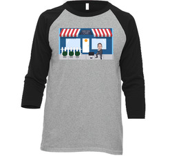 Darren Dreger Dreger Cafe Hockey Insider Sports Vintage Raglan Retro Raglan 3/4 Sleeve Shirt Darren Dreger Dreger Cafe Hockey Insider Sports Vintage Raglan Retro Raglan 3/4 Sleeve Shirt