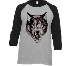 Nwo Wrestling Wolfpack Vintage Raglan Retro Raglan 3/4 Sleeve Shirt Nwo Wrestling Wolfpack Vintage Raglan Retro Raglan 3/4 Sleeve Shirt