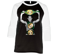 Julio Cesar Chavez Boxing Mexico Mexican Vintage Raglan Retro Raglan 3/4 Sleeve Shirt Julio Cesar Chavez Boxing Mexico Mexican Vintage Raglan Retro Raglan 3/4 Sleeve Shirt