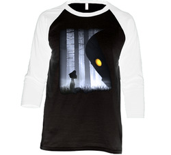 The Iron Giant Movies Vintage Raglan Retro Raglan 3/4 Sleeve Shirt
