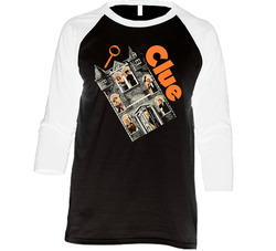 Clue Movie Vintage Raglan Retro Raglan 3/4 Sleeve Shirt Clue Movie Vintage Raglan Retro Raglan 3/4 Sleeve Shirt