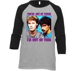 Hall And Oates 80s Music Vintage Raglan Retro Raglan 3/4 Sleeve Shirt Hall And Oates 80s Music Vintage Raglan Retro Raglan 3/4 Sleeve Shirt