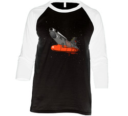 Yamato Clean Anime Vintage Raglan Retro Raglan 3/4 Sleeve Shirt Yamato Clean Anime Vintage Raglan Retro Raglan 3/4 Sleeve Shirt