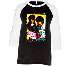Hall And Oates Retro New Wave Rock Vintage Raglan Retro Raglan 3/4 Sleeve Shirt