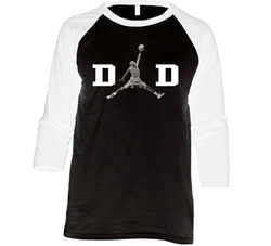 Dad Jumpman Michael Jordan The Last Dance Basketball Father's Day Gift Idea Vintage Raglan Retro Raglan 3/4 Sleeve Shirt Dad Jumpman Michael Jordan The Last Dance Basketball Father's Day Gift Idea Vintage Raglan Retro Raglan 3/4 Sleeve Shirt
