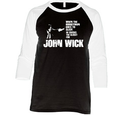 Boogeyman John Wick Action Movie Keanu Reeves Vintage Raglan Retro Raglan 3/4 Sleeve Shirt Boogeyman John Wick Action Movie Keanu Reeves Vintage Raglan Retro Raglan 3/4 Sleeve Shirt