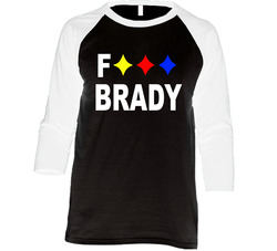 Fuck Tom Brady Steelers Patriots Football Cheap Vintage Raglan Retro Raglan 3/4 Sleeve Shirt Fuck Tom Brady Steelers Patriots Football Cheap Vintage Raglan Retro Raglan 3/4 Sleeve Shirt