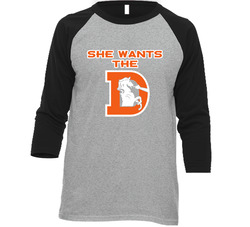 Shes Want The D Vintage Raglan Retro Raglan 3/4 Sleeve Shirt Shes Want The D Vintage Raglan Retro Raglan 3/4 Sleeve Shirt