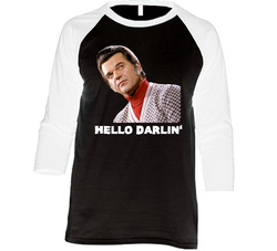 Conway Twitty Country Music Star Vintage Raglan Retro Raglan 3/4 Sleeve Shirt Conway Twitty Country Music Star Vintage Raglan Retro Raglan 3/4 Sleeve Shirt
