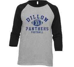 Dillon Panthers 33 Fullback Football Friday Night Lights Netflix Vintage Raglan Retro Raglan 3/4 Sleeve Shirt Dillon Panthers 33 Fullback Football Friday Night Lights Netflix Vintage Raglan Retro Raglan 3/4 Sleeve Shirt