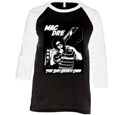 Mac Dre Bay Area Hip Hop Rap Black DARYL Vintage Raglan Retro Raglan 3/4 Sleeve Shirt Mac Dre Bay Area Hip Hop Rap Black DARYL Vintage Raglan Retro Raglan 3/4 Sleeve Shirt