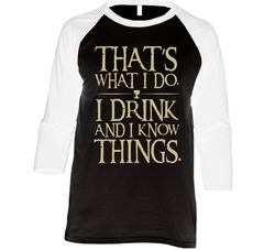 Drink Men Black Vintage Raglan Retro Raglan 3/4 Sleeve Shirt Drink Men Black Vintage Raglan Retro Raglan 3/4 Sleeve Shirt