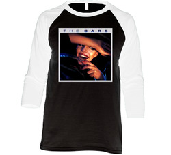 The Cars The Cars Album Cover Vintage Raglan Retro Raglan 3/4 Sleeve Shirt The Cars The Cars Album Cover Vintage Raglan Retro Raglan 3/4 Sleeve Shirt