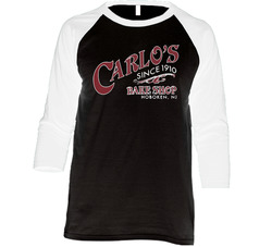 Carlos Bake Shop Cake Boss Vintage Raglan Retro Raglan 3/4 Sleeve Shirt