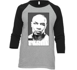 Mike Tyson Gsp Boxing Mma Iron Mike Vintage Raglan Retro Raglan 3/4 Sleeve Shirt Mike Tyson Gsp Boxing Mma Iron Mike Vintage Raglan Retro Raglan 3/4 Sleeve Shirt