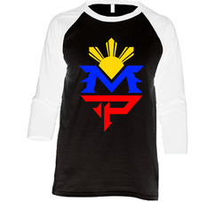 Manny Pacquiao Sun Pac Man Boxing Vintage Raglan Retro Raglan 3/4 Sleeve Shirt Manny Pacquiao Sun Pac Man Boxing Vintage Raglan Retro Raglan 3/4 Sleeve Shirt