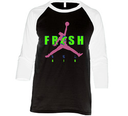 Bel Air 6 Ring Fresh Prince Vintage Raglan Retro Raglan 3/4 Sleeve Shirt Bel Air 6 Ring Fresh Prince Vintage Raglan Retro Raglan 3/4 Sleeve Shirt