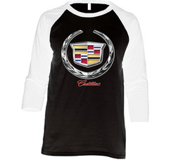 Cadillac Logo Car Vintage Raglan Retro Raglan 3/4 Sleeve Shirt Cadillac Logo Car Vintage Raglan Retro Raglan 3/4 Sleeve Shirt