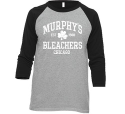Murphy's Bleachers Chicago Retro Logo Ozark Tv Show Fan Vintage Raglan Retro Raglan 3/4 Sleeve Shirt
