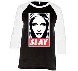 Slay t-shirt Buffy the vampire slayer tee Vintage Raglan Retro Raglan 3/4 Sleeve Shirt Slay t-shirt Buffy the vampire slayer tee Vintage Raglan Retro Raglan 3/4 Sleeve Shirt