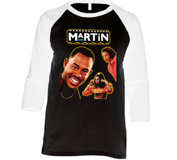 Martin Television Sitcom Vintage Raglan Retro Raglan 3/4 Sleeve Shirt Martin Television Sitcom Vintage Raglan Retro Raglan 3/4 Sleeve Shirt