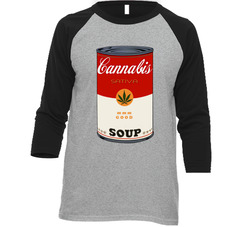 Campbell's Soup Sativa Weed That 70's Show Steven Hyde Eric Foreman Inspired Vintage Raglan Retro Raglan 3/4 Sleeve Shirt Campbell's Soup Sativa Weed That 70's Show Steven Hyde Eric Foreman Inspired Vintage Raglan Retro Raglan 3/4 Sleeve Shirt