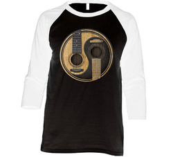 Yin Yang Guitars Vintage Raglan Retro Raglan 3/4 Sleeve Shirt Yin Yang Guitars Vintage Raglan Retro Raglan 3/4 Sleeve Shirt