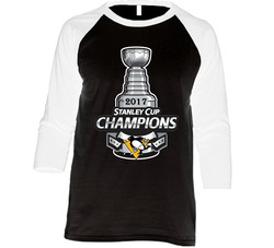 2017 Stanley Cup Champions Pittsburgh Penguin Vintage Raglan Retro Raglan 3/4 Sleeve Shirt 2017 Stanley Cup Champions Pittsburgh Penguin Vintage Raglan Retro Raglan 3/4 Sleeve Shirt
