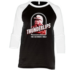 Rocky 3 Retro Thunderlips Vintage Raglan Retro Raglan 3/4 Sleeve Shirt Rocky 3 Retro Thunderlips Vintage Raglan Retro Raglan 3/4 Sleeve Shirt